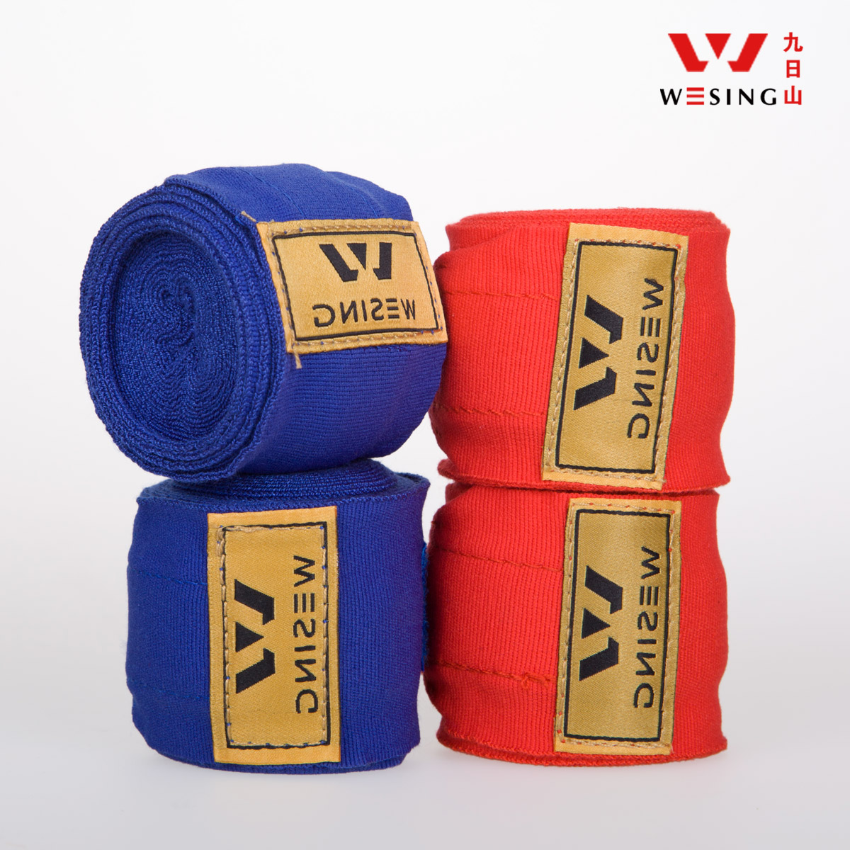 Nine Days Mountain Elastic Straps Boxing Sanda Wrapping Hands with Muay Thai Hand Guards Fighting Training Bandages Men