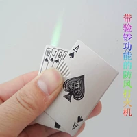 Bật lửa poker sáng tạo với đèn giả cá tính mới lạ kim loại siêu mỏng thời trang quà tặng nhẹ hơn quẹt bic