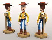 Full 68 Handmade 3D Model Model DIY Toy Story Hu Di Wood với giấy mô tả