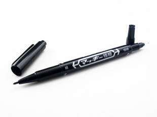 Banma Thickness Double Head Oily Pen Small Head Mark Pen Disc Pen Hook line pen record Milk Bag Date