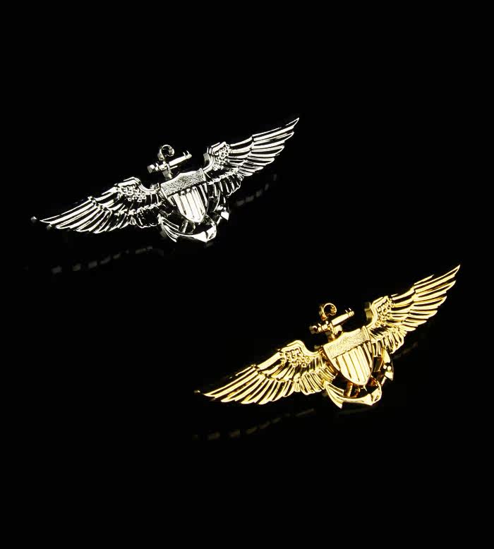 U.S. Metal Badge Navy Aviation Pilot Badge HNA Badge