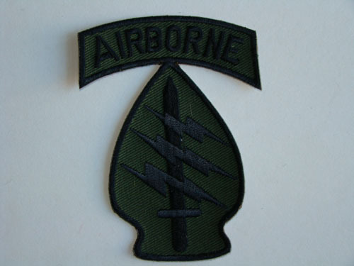 Embroidery badges USA special bells hang up the delta arm badge windsuit jacket badge green