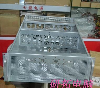 Customized multi-GPU chassis 4U rack-mounted chassis can be used for 10 long graphics cards and 2 power supply GPU chassis