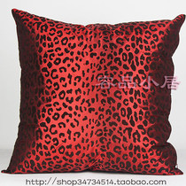 Fashion simulation silk hot silver European luxury sofa Sofa cushion Pillow cover Pillow 291 Wine red special price