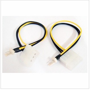 Computer power cord power supply 4-pin to 3-pin fan line power conversion line p3 p4 conversion line
