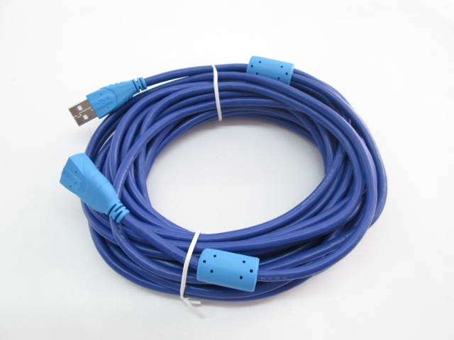 10M Length 2 0 Quality High Speed Transmission Quality No Attenuation-Deep Blue Dual Magnetic Ring Full Copper Core USB Extension Cord