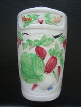 T1184 Jianguo Colorful Porcelain Chopstick Cage Radish Cabbage Similar to Qi Baishi Painter