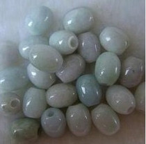 Jade ice seed road Road lead loose beads 12 * 8MM