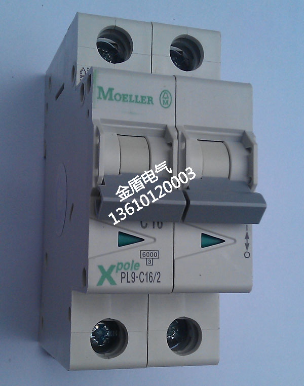 ETN Eaton Muller 2P bipolar 6A miniature circuit breaker PL9-C6 2