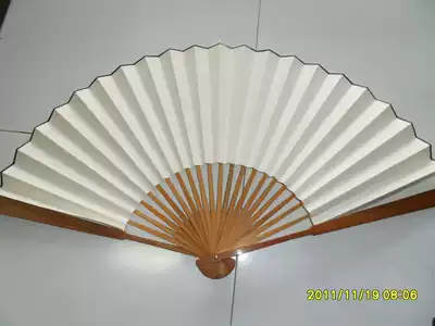 New product 12 inch 22 square rice paper bamboo broken fan calligraphy and painting creation Cold Gold rice paper reverse surface familiar propaganda 3 layers thickened