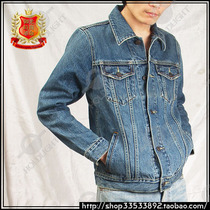 American traditional simple slim-fit washed retro classic slim-fit short mens tooling short jacket denim jacket