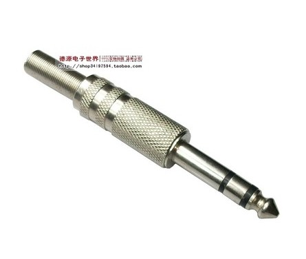 6 5 stereo welding head 6 35MM microphone plug 6 35 two-channel mixer plug three-core