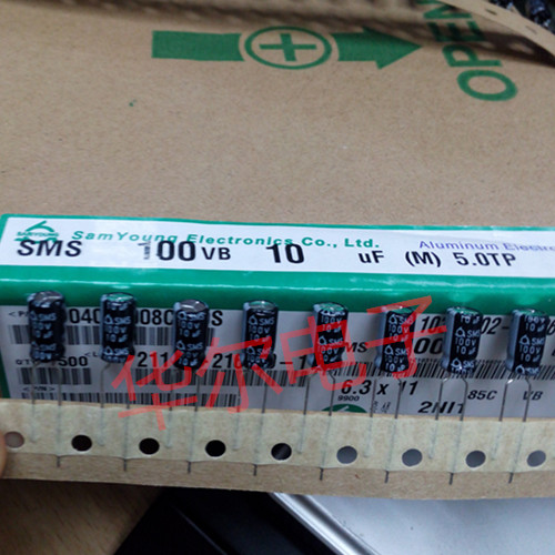 Electrolytic capacitor 100V10UF Korea Sanying SAMYOUNG original 6 3*11
