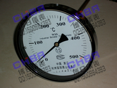 Термометр 宏盛仪表wss-501轴向双金属温度计0-500℃ 温度表 测温仪 温度计