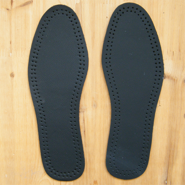 Black men's and women's cowhide insole deodorant insole leather insole comfortable antibacterial insole foot protection leather insole
