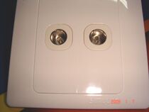 Simon TV socket double-hole cable TV furnishing panel wall plug (Type 86)