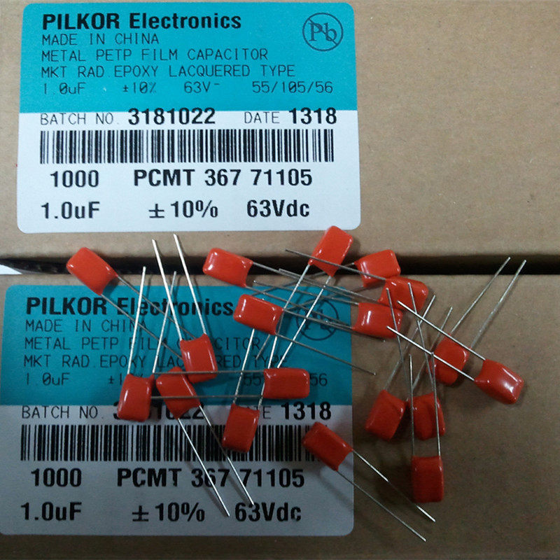 Original Philips PILKOR CBB capacitor CBB 63V 105K 105 1uF 105J