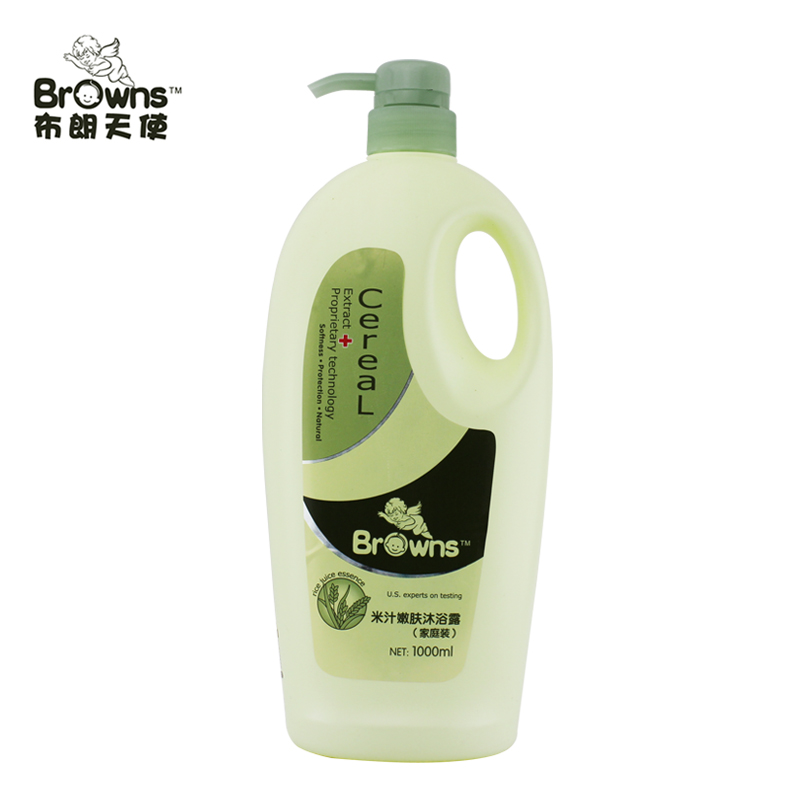 布朗天使 米汁嫩肤家庭装沐浴露 孕妇儿童宝宝婴儿沐浴洗护用品