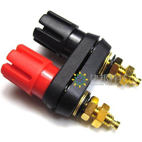 M5 double plum terminal pure copper gold plated amplifier chassis bile machine banana plug socket audio output terminal