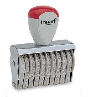 Zhuda 15912 word high 9mm12 position with adjustable digital coding seal date adjustable qualified seal