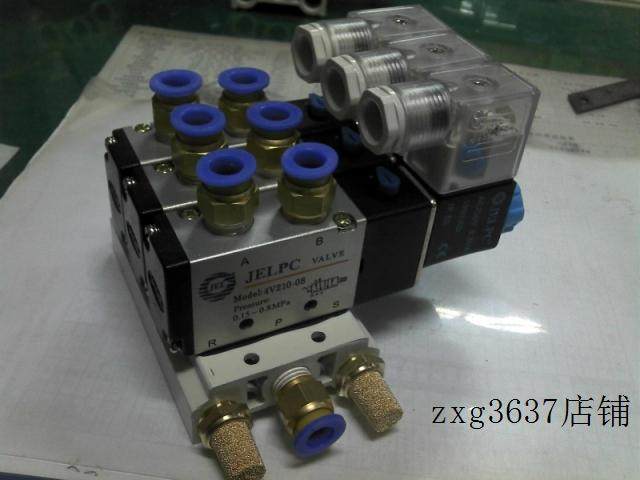 4V210-08 solenoid valve complete set with connector 8