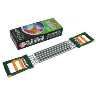 Ralier powerful 0190 Dual-use chest expander 5 springs with safety rope