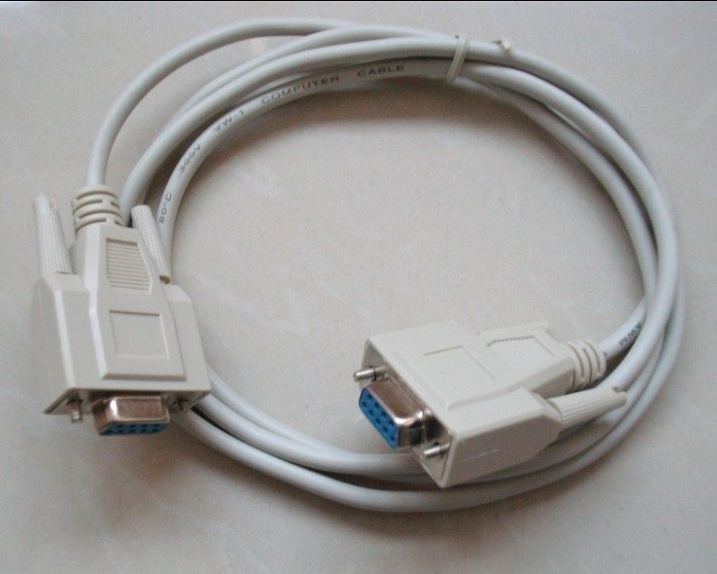 RS232 serial port line mother to female head instrument computer COM port data line hole to hole straight length 1 5 m