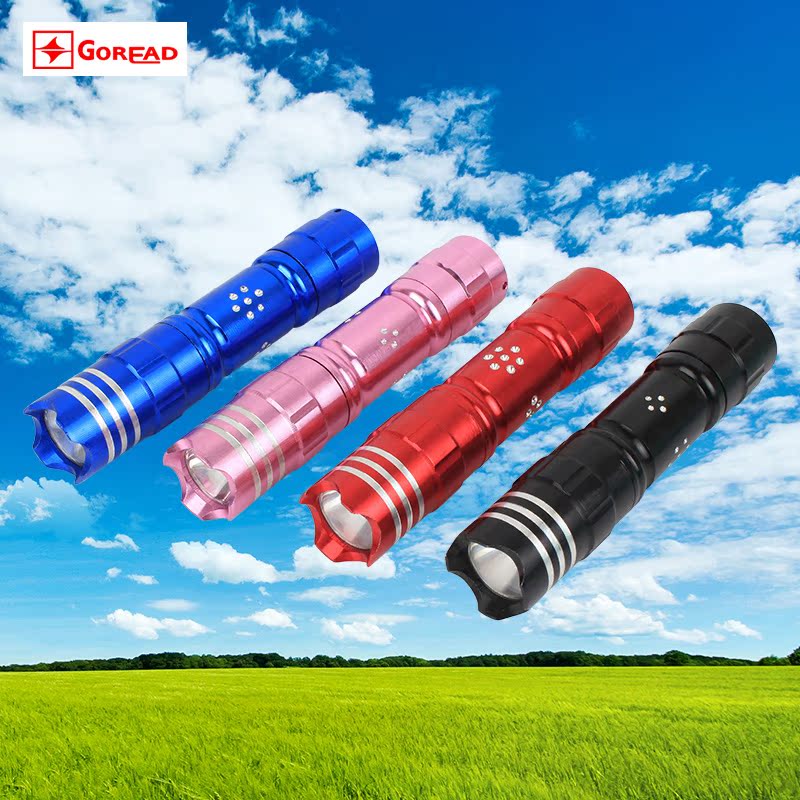 Pizza 5 Flash Mini LED Flashlight User external waterproof flashlight fire attack head