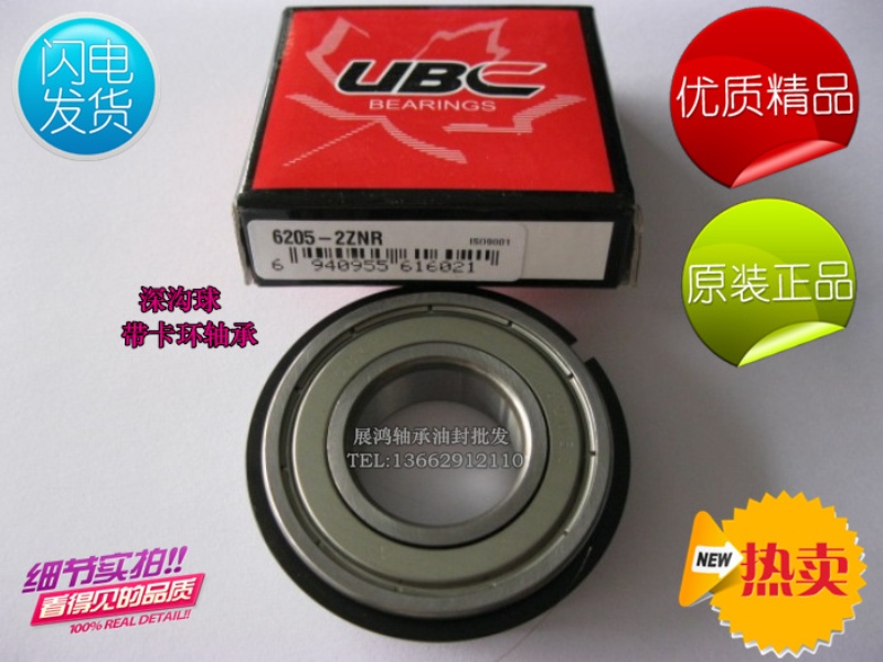 Deep groove with snap ring bearing 6205ZZNR 6206ZZNR 6207ZZNR 6208ZZNR 6209