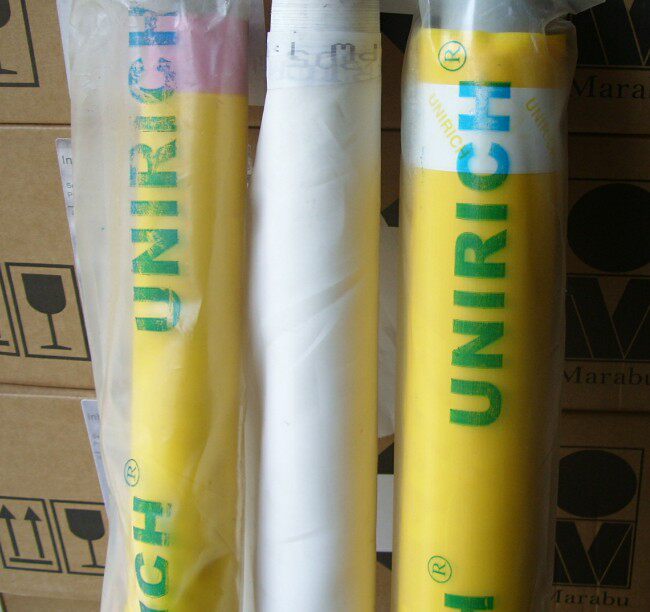 Singapore UNIRICH silkscreen printed silk polyester fiber mesh fabric 300 mesh white HP120T
