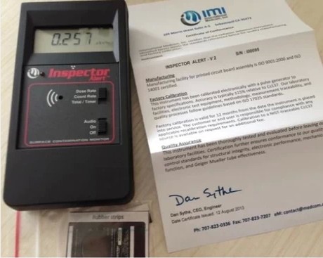 New INSPECTOR Alert V2 Ray Alarm Detector Marble Radiation Test Radiation Detector