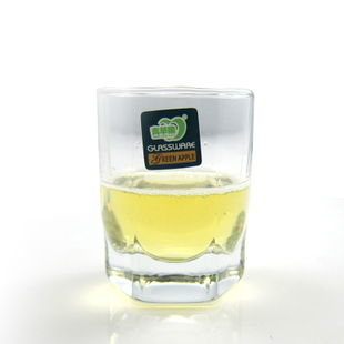 Blue apple glass small glass glass small glass six corner bottom glass JS 9001 - 1