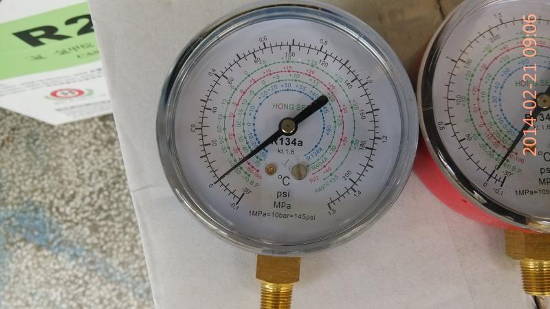  R134 single meter head Hongsen plus liquid meter high pressure gauge pressure gauge pressure gauge single meter valve R134-Taobao