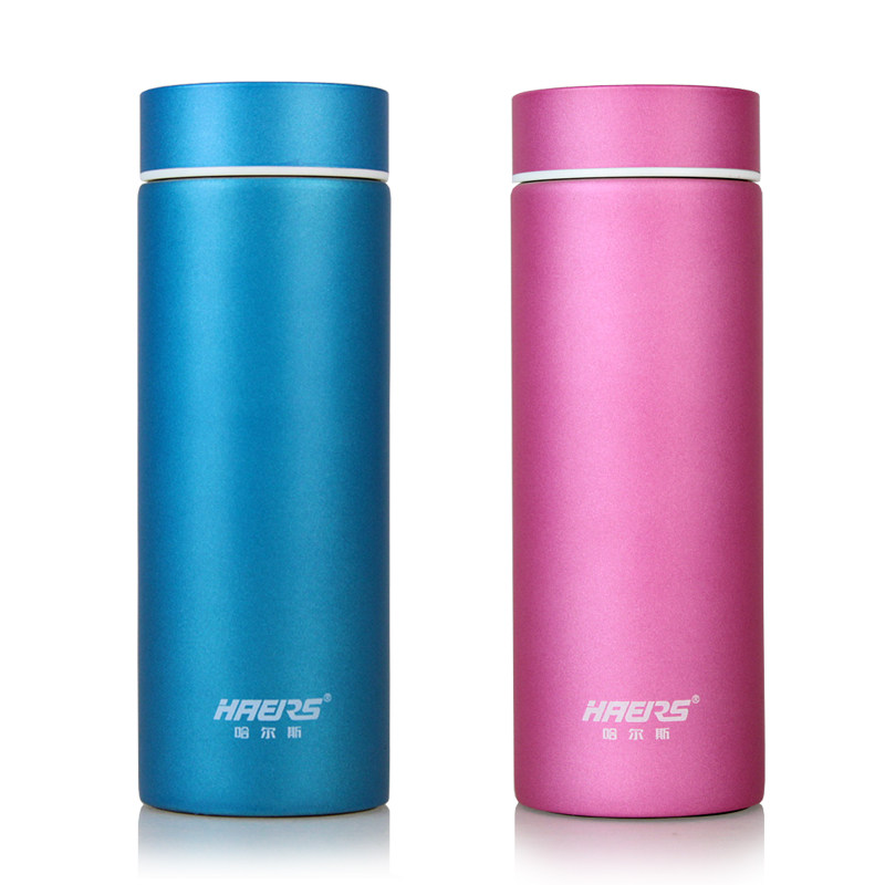 哈尔斯保温杯320ml 304不锈钢内胆 办公男女士水杯茶杯带茶隔