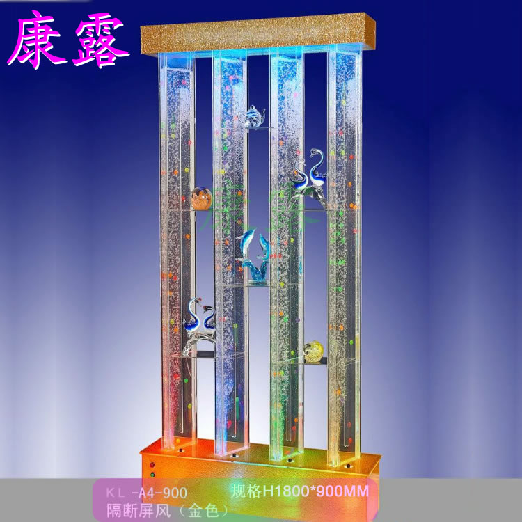 Beauty Clubhouse Hotel Stream Water Dance Bubble Wall Flat Wind Bubble Screen Partition Import Acrylic Aquarium Water Curtain