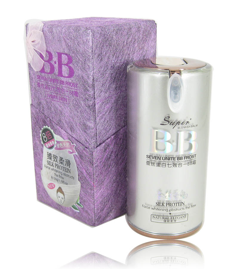 一枝春蚕丝蛋白七效合一BB霜臻致柔滑50g浅肤色遮盖滋润