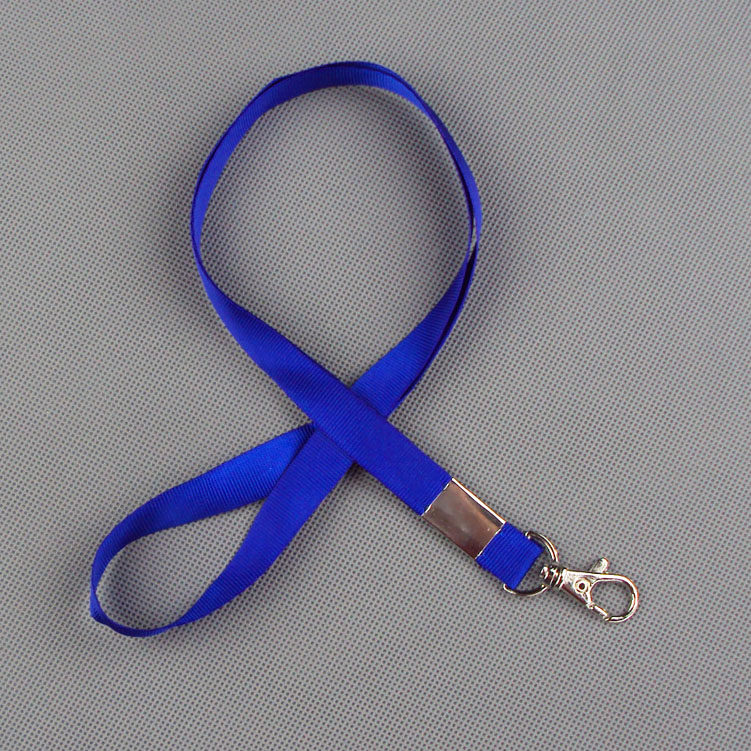 Gold ribbon badge Lanyard 1 5cm Blue red yellow flat buckle Claw buckle Straight buckle