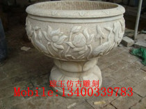 Stone carving pot made old fish tank blue stone made old fish tank stone carving tank stone carving 156