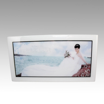 8x10 inch Gold Beili crystal Korean crystal white jade carved ivory wall hanging photo frame 