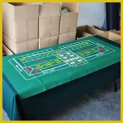 90 * 180CM double dice table cloth CRAPS game table mat game table cloth