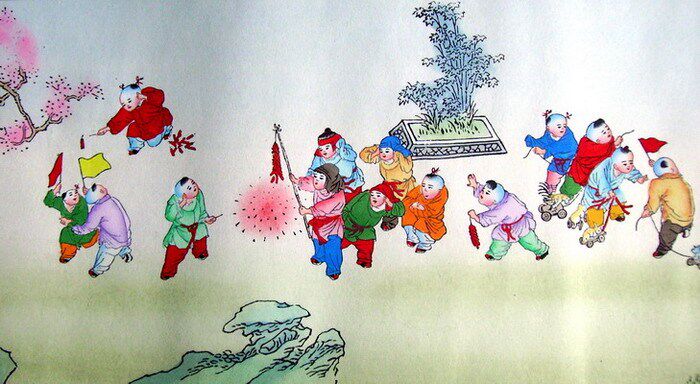 Yang Lyu's annual painting of a long volume of 