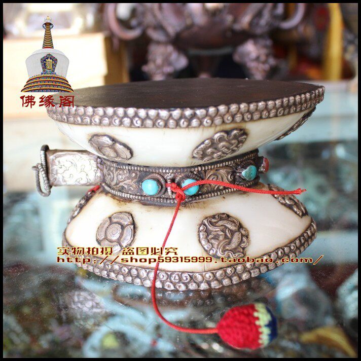 Import of Nepalese boutique yak Yak Bone Hand Drummer Muster Drum Gaga Ballafa Drum