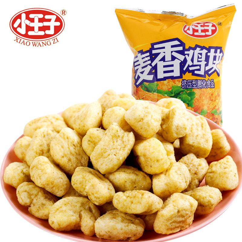 【天猫超市】小王子麦香鸡味块108g非油炸休闲膨化零食特产小吃
