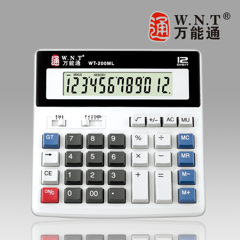 WNT pass calculator WT-200ML 5 Number of battery power computer table face type calculator with battery