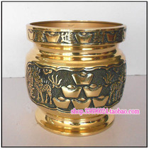 Taiwan fine copper plate incense incense incense Buddha furnace Incense net furnace * Taiwan inch 6 inch pure copper into the treasure furnace