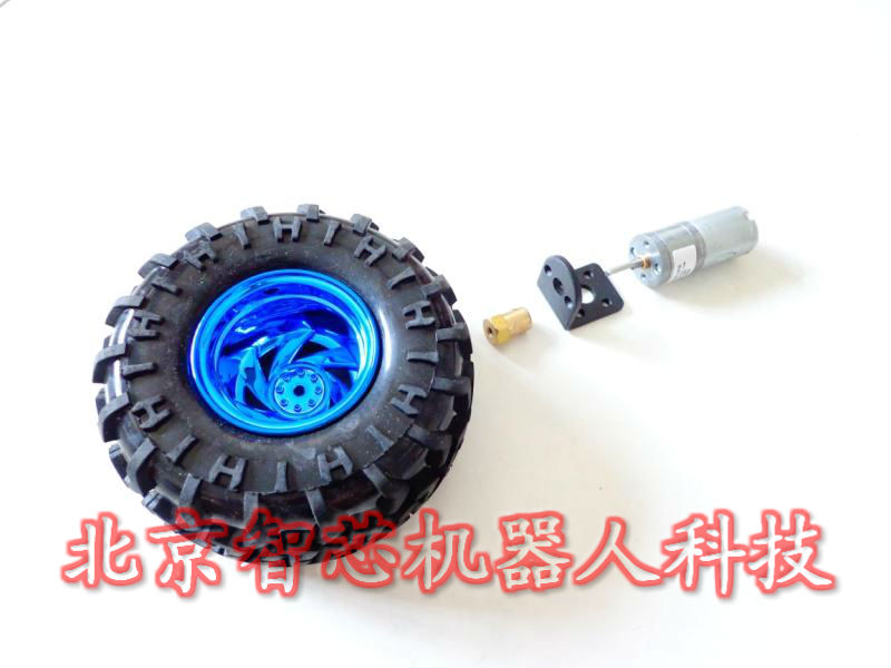 6v180转直流减速电机125mm小车轮子电机固定座联轴器小车底盘配件