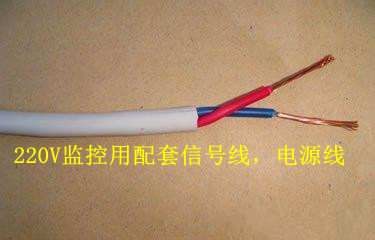 Two core sheath soft wire monitoring supporting power supply control special line RVV2*0 75 square copper national standard