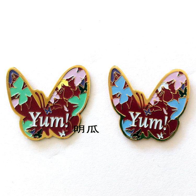 KFC pin KFC badge PINS medal badge collection butterfly storm brooch 2 pieces 1 set