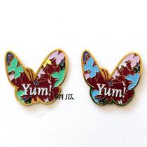 KFC pin KFC badge PINS commemorative badge badge collection butterfly storm brooch 2 pieces 1 set