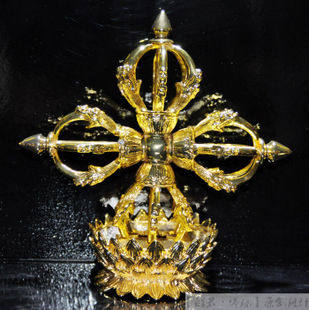 修明堂 师傅推荐必备 开光家宅平安摆件 密宗十字金刚杵 降魔法器